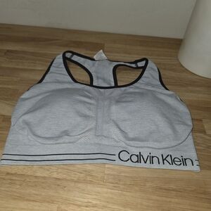Calvin Klein Gray Sports Bra